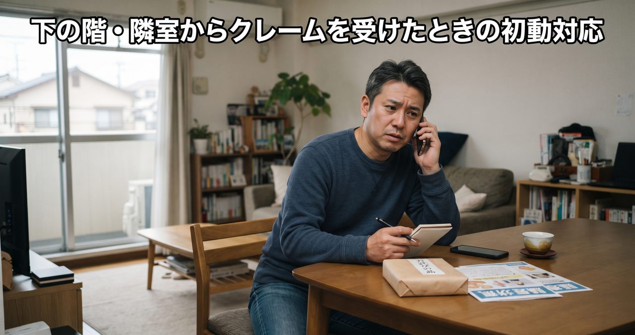 下の階・隣室からクレームを受けたときの初動対応