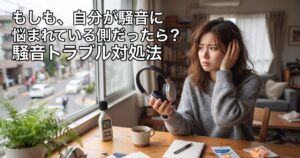 逆に自分が音に悩まされている側の場合、どう対処すべきか