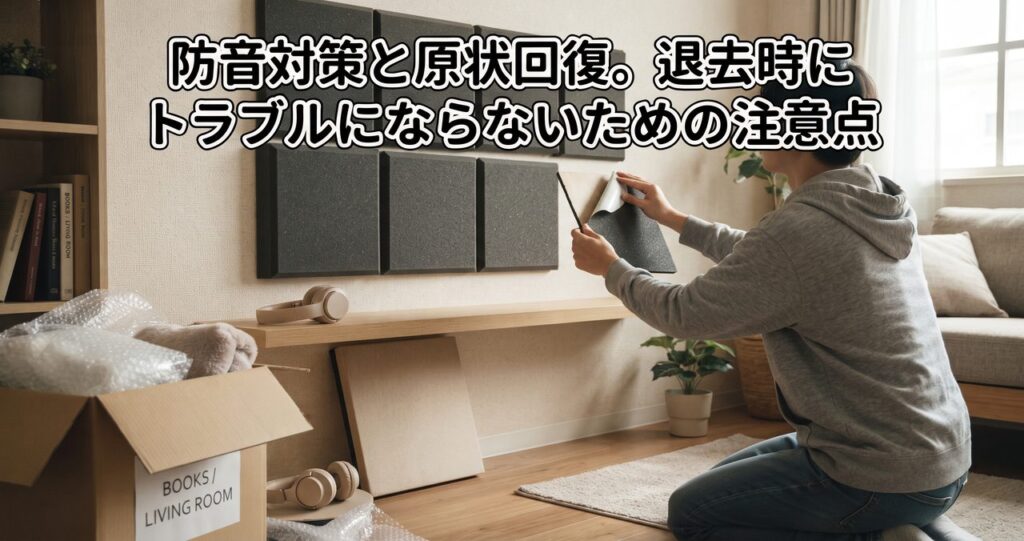 防音対策と原状回復。退去時にトラブルにならないための注意点