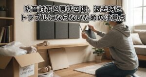 防音対策と原状回復。退去時にトラブルにならないための注意点